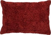AMAR - Kussenhoes van katoen 40x60 cm Merlot - rood