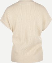 Steppin' Out Herfst/Winter 2021 Trui Spencer Vrouwen - Regular Fit - Merino Wol - Beige (L)