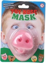 neusmasker varken 8 x 6 cm roze