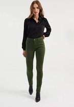 WE Fashion Dames mid rise skinny jeans met stretch