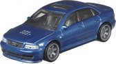 voertuig Audi S4 Quattro 8 x 3 x 2,5 cm blauw