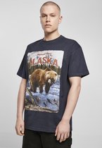 Urban Classics Heren Tshirt -S- Alaska Vintage Oversize Blauw