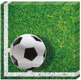 servetten voetbal junior 33 cm papier groen 20 stuks