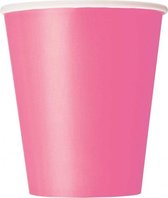 feestbekers roze 26 cl 14 stuks