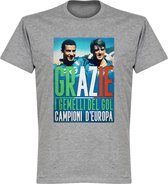 Grazie Gemelli Vialli & Mancini T-Shirt - Grijs - L