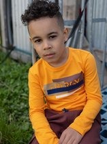 Quapi jongens shirt Kamel Orange Yellow