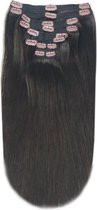 Remy Human Hair extensions Double Weft straight - bruin 2#
