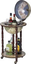 Brulo Wereldbol Globebar Wijnrek - ⌀ 33 cm - Bruin - Vespucci SKY
