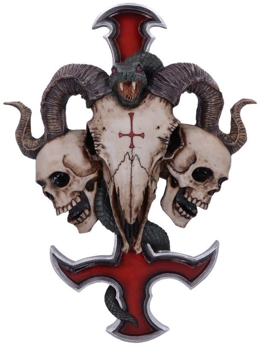 Nemesis Now Muurdecoratie Devils Cross Multicolours