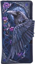 Nemesis Now Portemonnee Ravens Flight - Mooi en zeer Gedetailleerd Relief - Vleugel dient als opening - Royaal Formaat- 18,5cm x 9,5cm x 2,5cm -  - Multicolours