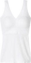 SCHIESSER Invisible Soft dames singlet - met uitneembare cups - wit - Maat: 40