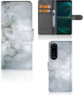 Flip case Sony Xperia 5III Smartphone Hoesje Painting Grey