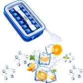 Lekvrije IJsblokjesvorm - IJsblokjes - IJsblokjesmaker - Met Afsluitbare Deksel - Blauw