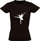 Ballet Dames t-shirt |  Zwart