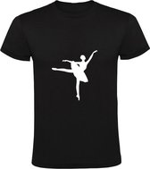 Ballet Heren t-shirt |  Zwart