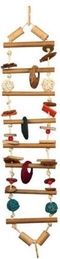 Trixie hangbrug aan sisalkoord bamboe / kokos / riet / hout 45 cm - Trixie