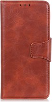 Shop4 - Alcatel 3L (2021) Hoesje - Wallet Case Cabello Bruin