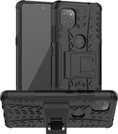 Rugged Kickstand Back Cover - Motorola Moto G 5G Hoesje - Zwart