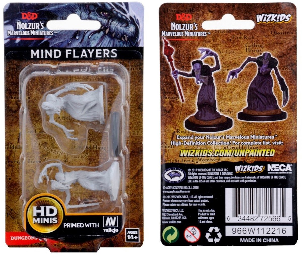 D&D Nolzur's Marvelous Miniatures - Mind Flayers – 2 miniaturen