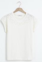 Sissy-Boy - Wit broderie anglaise t-shirt