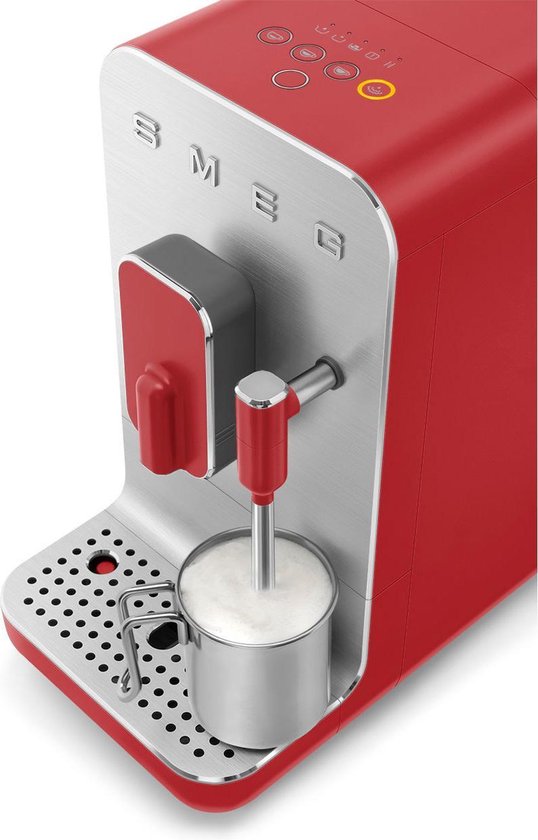 Afmetingen - Smeg - - SMEG BCC02RDMEU - Espressomachine - Mat Rood - Volautomatisch