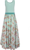 Loff meiden maxi mouwloze jurk Mint Flower