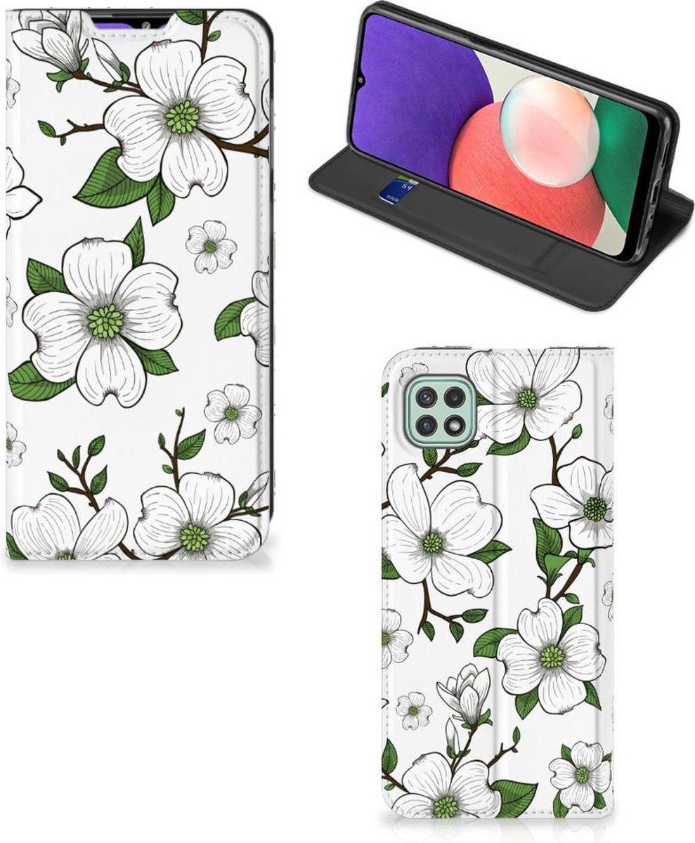 Samsung Galaxy A22 5G Smart Cover Dogwood Flowers