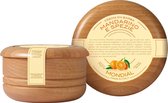 Mondial - Antica Barberia Scheercreme wooden bowl Mondial Mandarino e Spezie 140g