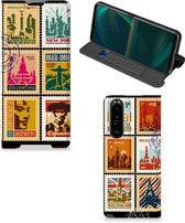 Beschermhoesje Sony Xperia 5 III Telefoonhoesje Design Postzegels