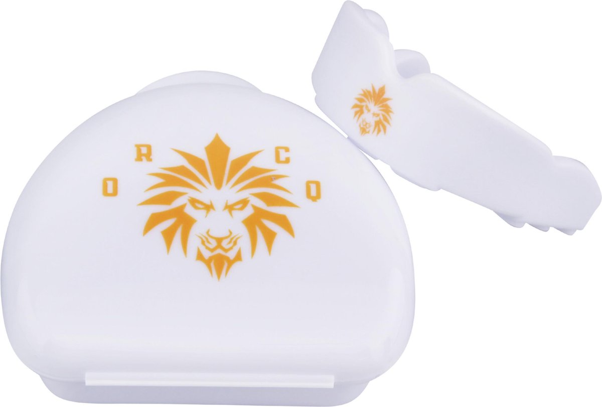 ORCQ Gebitsbeschermer - Mouthguard voor Boksen, Kickboksen en Hockey - Gebitsbeschermer voor volwassenen - Bitje met opbergdoosje - Wit