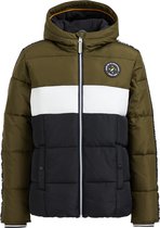 WE Fashion Jongens pufferjacket met colourblock