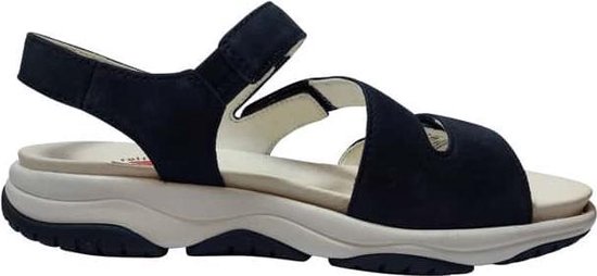 Gabor Rollingsoft sandalen blauw - Maat 43 | bol.com