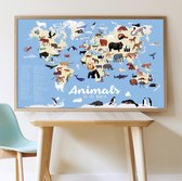 Sticker poster educatief - [POPPIK - discovery] Dieren van de wereld - vanaf 6 jaar