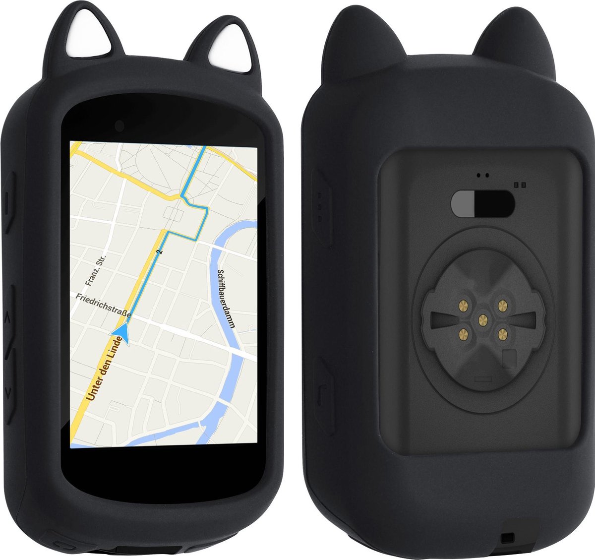 kwmobile hoesje geschikt voor Garmin Edge 530 - Siliconen hoes voor fietsnavigatie - GPS beschermhoes
