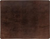 Costa nova placemat - 45 x 35 cm - leer - bruin -