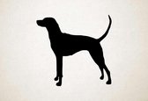 Silhouette hond - Vizsla - S - 45x47cm - Zwart - wanddecoratie