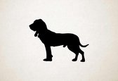 Silhouette hond - Sabueso Espanol - Sabueso Espanol - XS - 22x30cm - Zwart - wanddecoratie