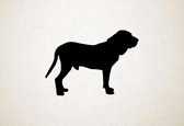 Silhouette hond - Fila Brasileiro - L - 75x106cm - Zwart - wanddecoratie