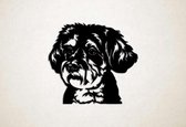 Wanddecoratie - Hond - Schnoodle 1 - L - 75x81cm - Zwart - muurdecoratie - Line Art