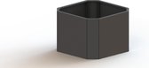 MySteel Gepoedercoat staal plantenbak Boston 700  - Kleur: RAL9005 (zwart) - Hoogte: 700mm