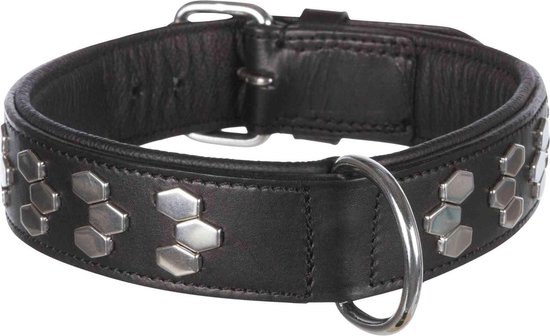 TRIXIE | Trixie Halsband Hond Active Leer Met Applicaties Zwart