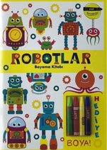 Minik Ressamlar   Robotlar Boyama Kitabı