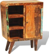 Medina Kast met 1 deur vintage-stijl massief gerecycled hout