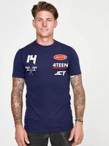 JORCUSTOM Sponsor Slim Fit T-Shirt - Navy - Volwassenen - Maat XS