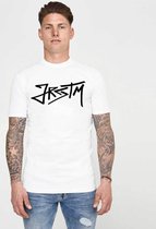 JORCUSTOM Tag Slim Fit T-Shirt - Wit - Volwassenen - Maat L