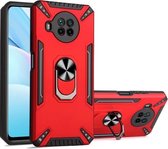 Voor Xiaomi Redmi Note 9 Pro 5G PC + TPU-beschermhoes met 360 graden draaibare ringhouder (rood)