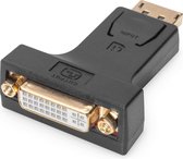 Digitus AK-340603-000-S DisplayPort / DVI Adapter [1x DisplayPort stekker - 1x DVI-bus 24+5-polig] Zwart