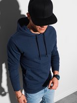 Heren - Hoodie - Navy - B1154-3