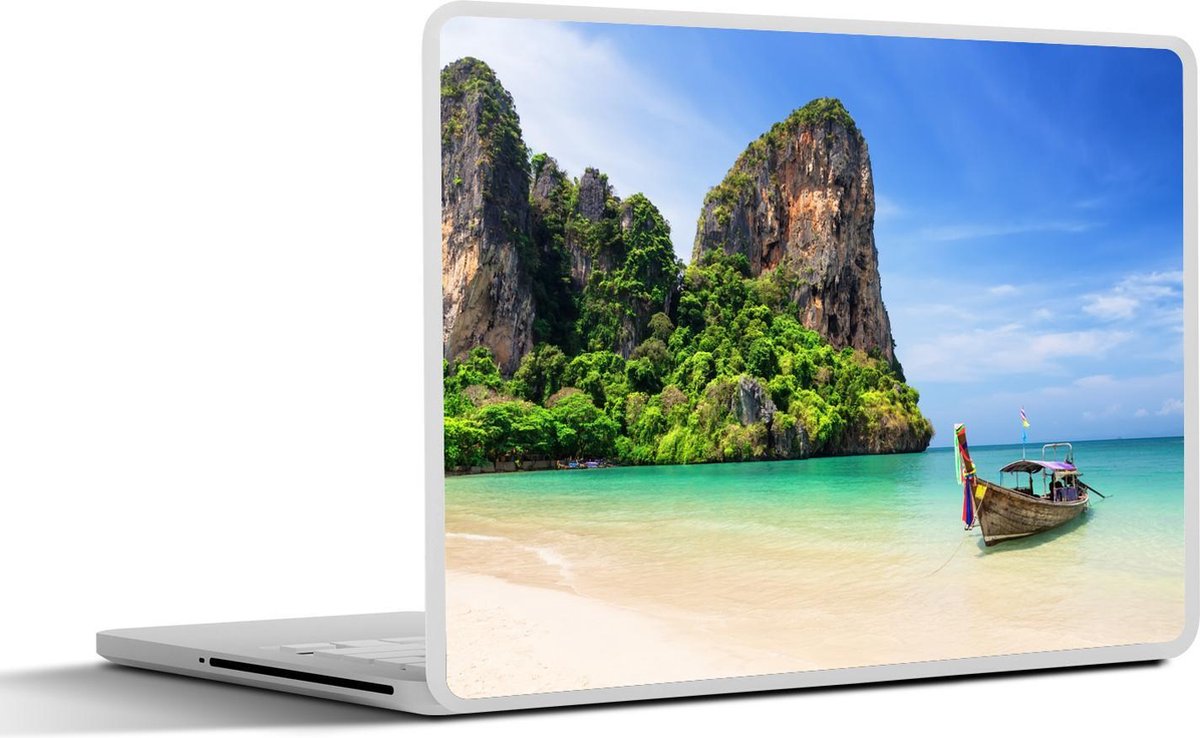 Afbeelding van product SleevesAndCases  Laptop sticker - 11.6 inch - Strand - Zee - Thailand - Boot