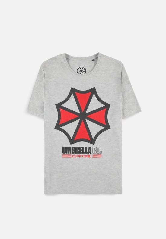 Resident Evil Heren Tshirt -L- Umbrella Co. Grijs
